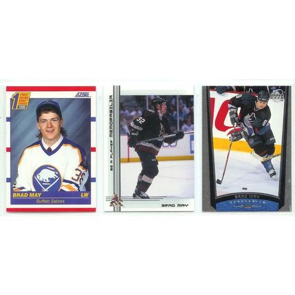Brad May 13x card lot incl RC's