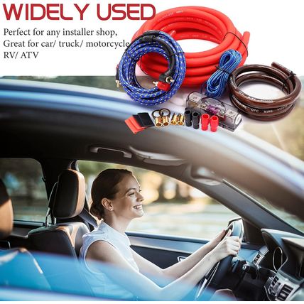 0 Gauge Amp Wiring Kit,3000 Watt Amplifier Sub Installation Kit Make Connections