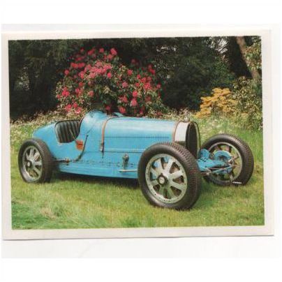 100 Great Cars of the World 1989 Euroflash Sticker #17 1924 Bugatti Type 35