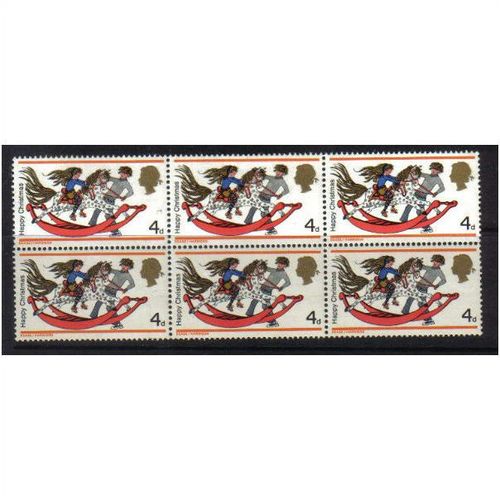 1968 GB CHRISTMAS BLOCK MNH SG 775