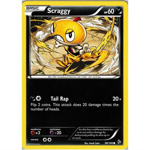Pokemon XY Flashfire - #58/106 - Scraggy
