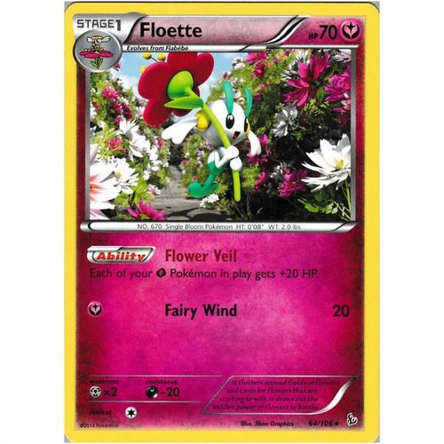 Pokemon XY Flashfire - #64/106 - Floette