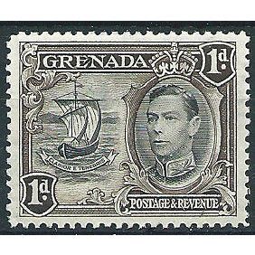 Grenada 1938 SG154 1d Black & Sepia Mounted Mint .. ..