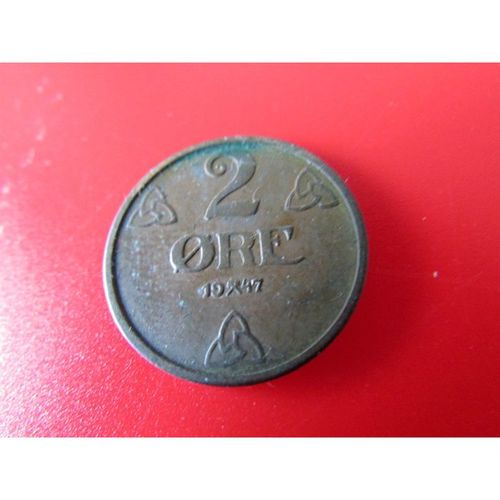 1947 NORWAY TWO ORE FREE POST. T