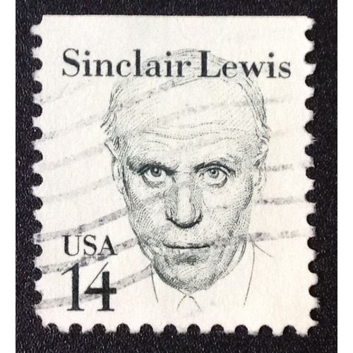 US Stamp #1856 used: 1985 14c Sinclair Lewis - top [1]