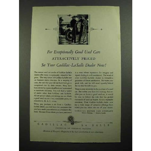 1931 Cadillac - La Salle Car Ad - Good Used Cars