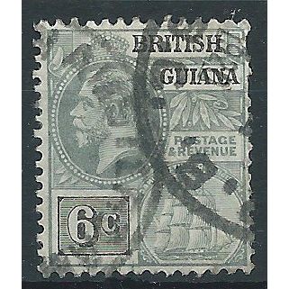 British Guiana 1913 SG263 6c Grey & Black Fine Used ..