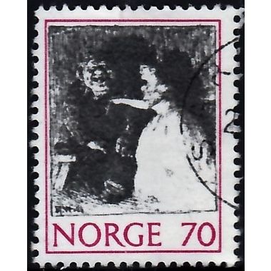Norway, 1971 70o Fairy Tales, SG 674 (Scott #581), fine used