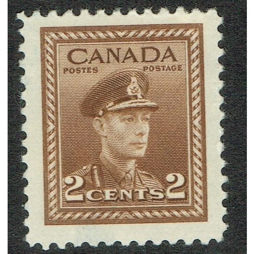 Canada 1942 War Effort 2c Brown SG376 MM