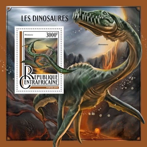 CENTRAL AFRICA 2016 SHEET MNH DINOSAURS DINOSAURES DINOSAURIERN DINOSAURI 6A