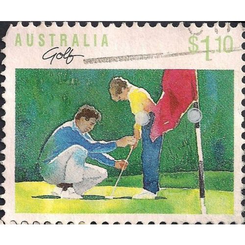 AUSTRALIA, Sports: Golf, green 1989, $1.10