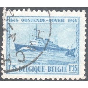 Belgium 1946 - SG1174a - 1f.35 blue - Marie Henrietta (paddle steamer) - used 6