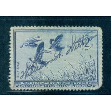 Used RW22 $2 Blue Geese Almost Very Fine C1028