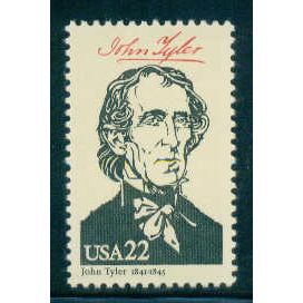 2217a 22c John Tyler Fine MNH W3021