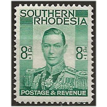 Southern Rhodesia 1937 SG45 8d Emerald Green Mounted Mint ..