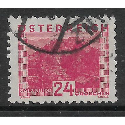 AUSTRIA 1932 LANDSCAPES 24g RED SALZBURG SG 682 FINE USED#