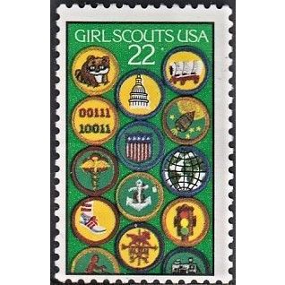 USA, 1987 22c Girl Scouts, SG 2145 (Scott #2251), used.