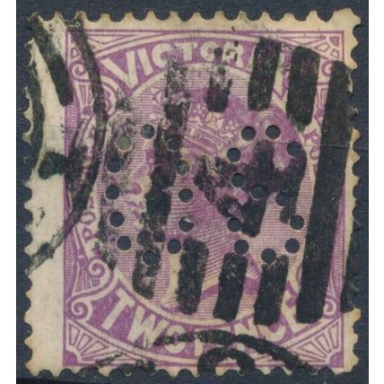 QV: 2d OS Perfin - Victoria 1905 - Used Hinged - SG 418