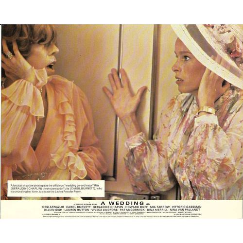 A WEDDING Mia Farrow, Geraldine Chaplin 1978 F-O-H Stills Set (8)
