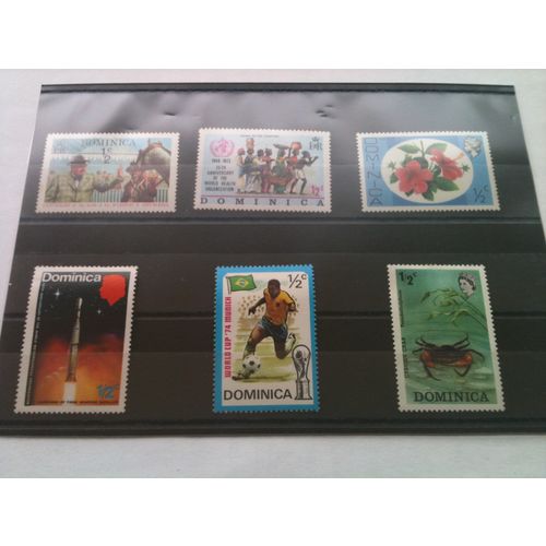 DOMINICA SIX DIFFERENT STAMPS ( 2 )