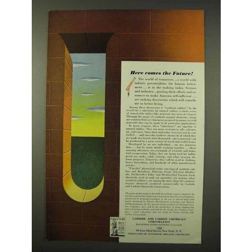 1942 Carbide and Carbon Chemicals Ad - The Future