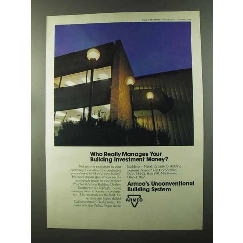 1973 Armco Building Systems Ad - Who Really Manages?