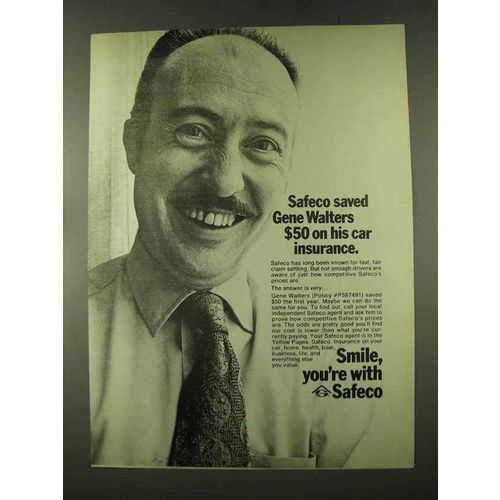 1973 Safeco Insurance Ad - Saved Gene Walters
