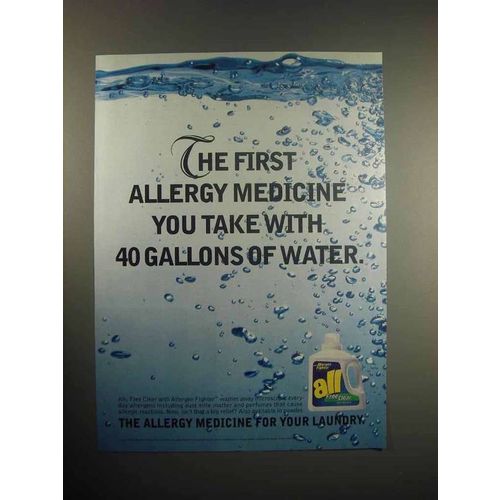 1999 All Laundry Detergent Ad - Allergy Medicine