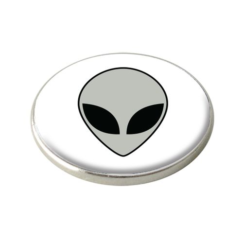 Grey Alien Golf Ball Marker.