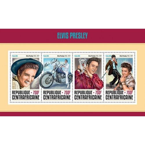 CENTRAL AFRICA 2016 SHEET MNH ELVIS PRESLEY 6