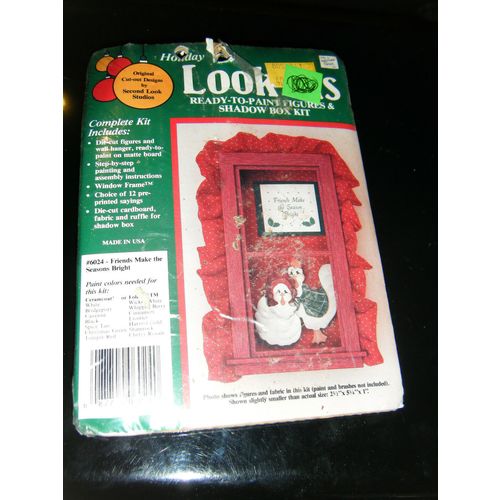 Holiday Look-Ins Friends Make the Seasons Bright Shadow Box Kit #6024 - NEW