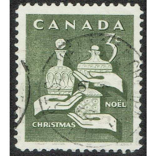 Canada 1965 Christmas 3c Olive Green SG568 FU