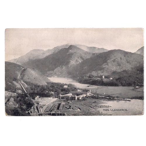 LLANBERIS. WALES unused antique postcard by pHOTOCHROM