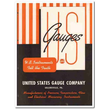 United States Gauge Company 1945 vintage industrial catalog instrument