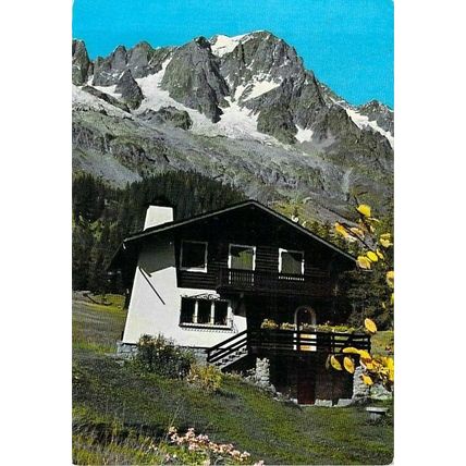 Mountain Chalet unknown Italy Postcard posted 1972 VGC