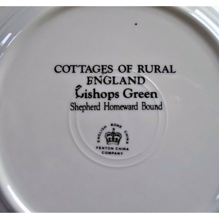 Fenton Bishops Green Shepherd Homeward Bound Cottages of Rural England Plate