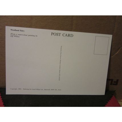 WOODLAND FAIRY by Jeff Willis unused postcard by Geoff White Ltd 1993 #
