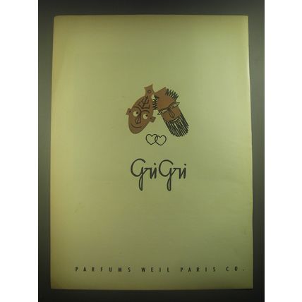 1945 Weil Gri Gri Perfume Advertisement - Parfums Weil Paris Co.