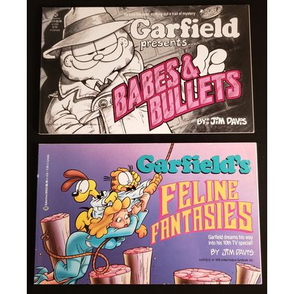 10 Vintage Garfield TV Specials Used PBs ~ Feline Fantasies/Thanksgiving + 8