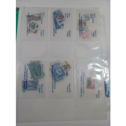 lot of posted international stamps indonesia, USA see photos (book 2 # 16)