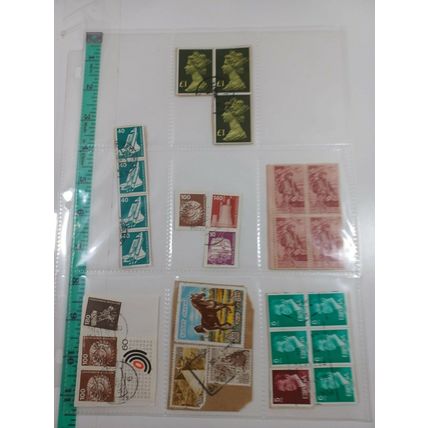 lot of posted international stamps indonesia, USA see photos (book 2 # 16)
