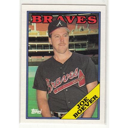 1988 Topps baseball rookie card 627 Joe Boever RC