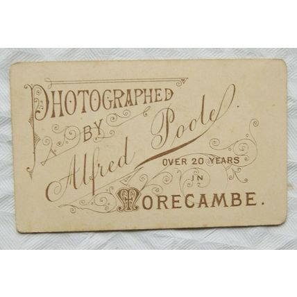 Carte-de-visite Alfred Poole, over 20 years in Morecambe - lady