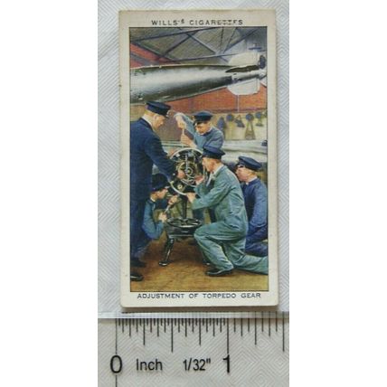 1938 Wills Life in the Royal Navy No. 23 Adjustment of torpedo gear