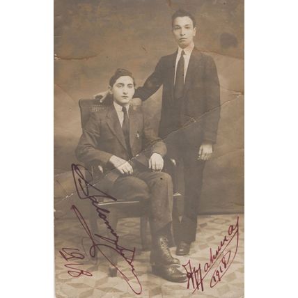 Salonica Greece 1918 WW1 2x Signed Worn Creased Postcard