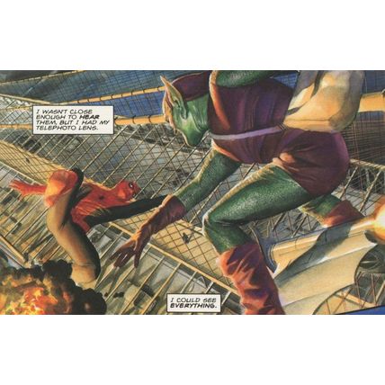 Spider Man Green Goblin Tragedy Issue Marvel Comic Art Postcard