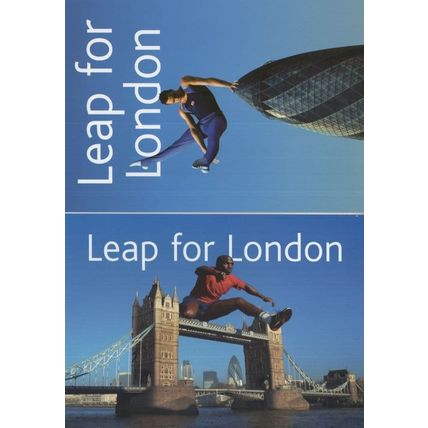 Leap For London 2012 Olympic Games 2x Advertising Postcard s