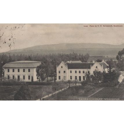 Ladies Seminary Worcester South Africa Old Postcard