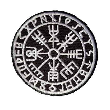 Viking Helm Terror Iron On Embroidered Patch Badge Sew Logo 8cm X 8cm P290