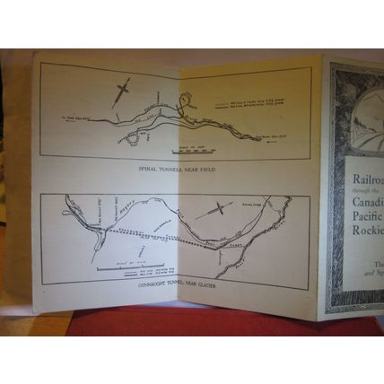 Tunnels, RAILROADING THROUGH THE CANADIAN PACIFIC ROCKIES 1924 8 page leaflet =